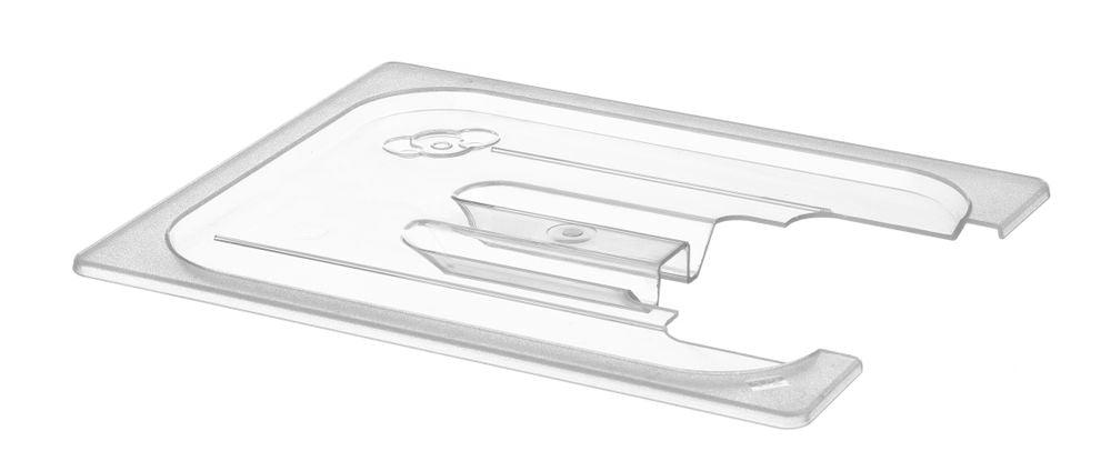 Couvercle gastronorme avec encoche pour thermoplongeur, HENDI, GN 1/2, Transparent, 265x325mm