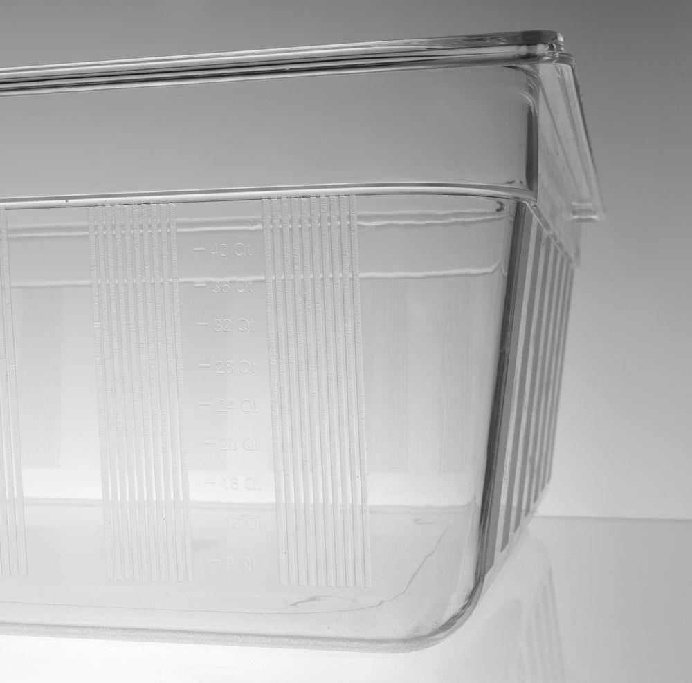 Bac Gastronorme 2/1, HENDI, GN 2/1, 58L, Transparent, 650x530x(H)200mm