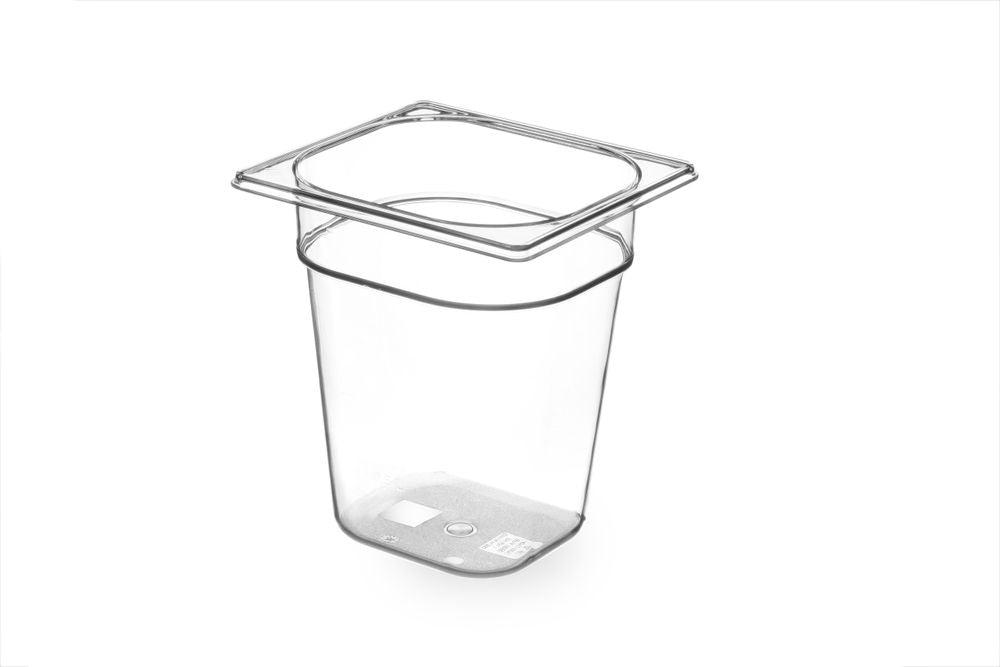 Bac Gastronorme 1/6, HENDI, GN 1/6, 3,4L, Transparent, 176x162x(H)200mm