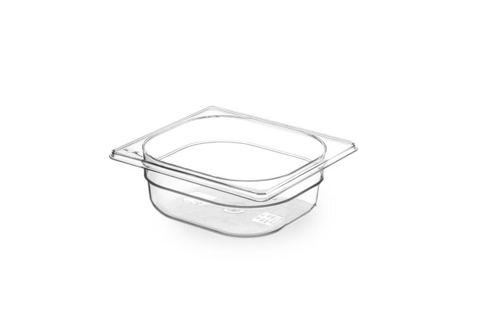 Bac Gastronorme 1/6, HENDI, GN 1/6, 1L, Transparent, 176x162x(H)65mm