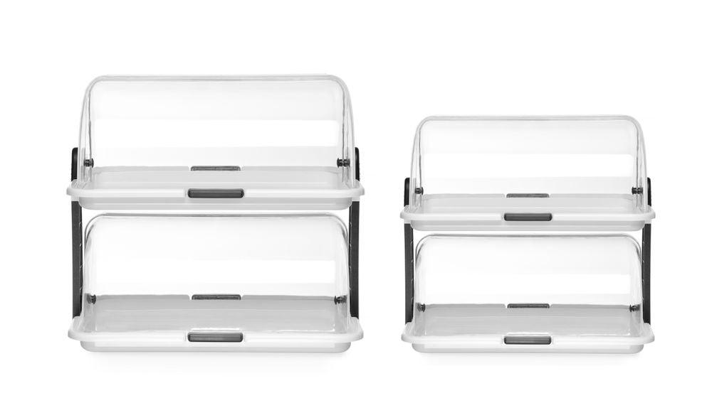 Vitrine à couvercle coulissant Roll top - double, HENDI, 465x310x(H)410mm