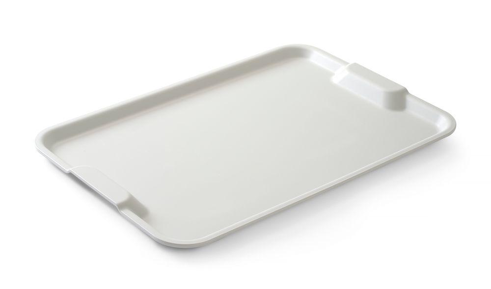 Plateau de service Euronorm avec poignée, HENDI, Gris, 530x370x(H)28mm