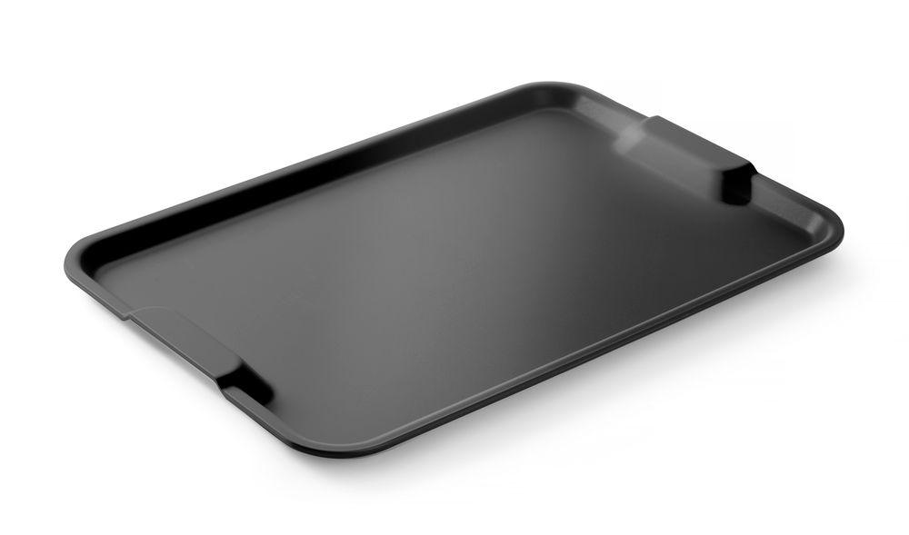 Plateau de service Euronorm avec poignée, HENDI, Gris, 530x370x(H)28mm