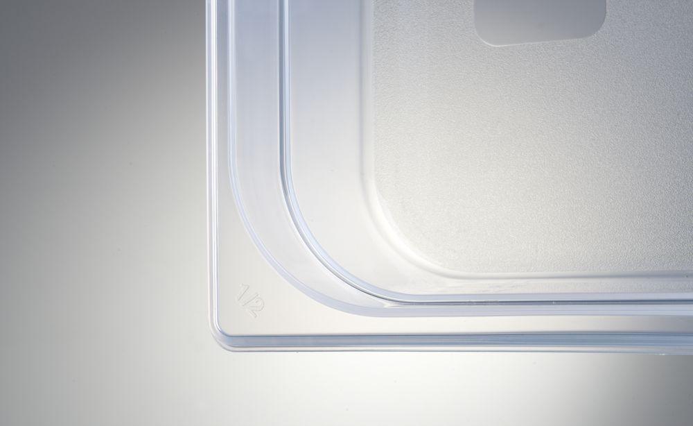 Bac Gastronorme 1/2, HENDI, Profi Line, GN 1/2, 6,5L, Transparent, 325x265x(H)100mm