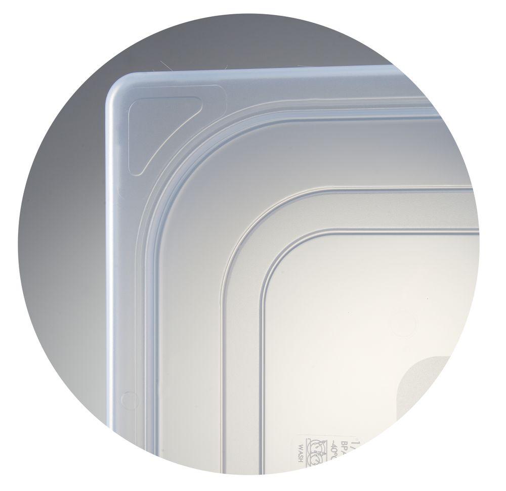 Bac Gastronorme 1/2, HENDI, Profi Line, GN 1/2, 6,5L, Transparent, 325x265x(H)100mm