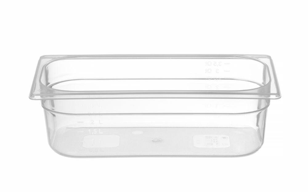 Bac Gastronorme 1/3, HENDI, Profi Line, GN 1/3, 4L, Transparent, 325x176x(H)100mm