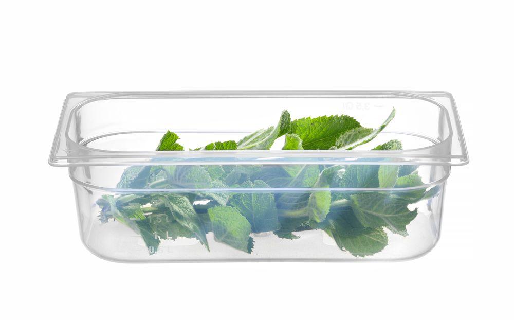Bac Gastronorme 1/3, HENDI, Profi Line, GN 1/3, 4L, Transparent, 325x176x(H)100mm