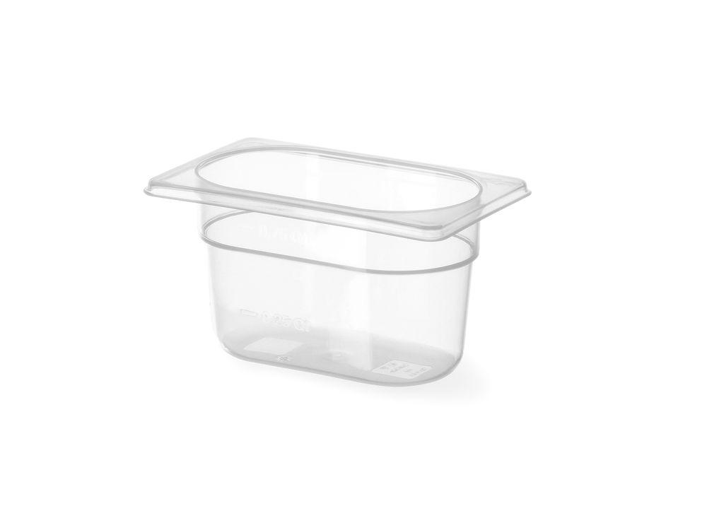 Bac Gastronorme 1/9, HENDI, Profi Line, 1,0, GN 1/9, 1L, Transparent, 176x108x(H)100mm
