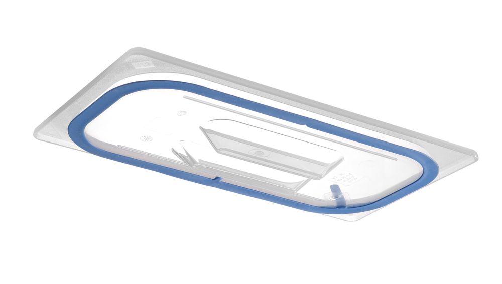 Couvercles pour bacs GN en polypropylène avec fermeture hermétique, HENDI, GN 1/3, Transparent, 325x176mm
