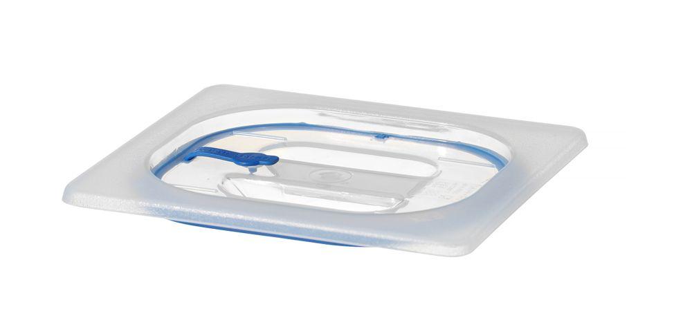 Couvercles pour bacs GN en polypropylène avec fermeture hermétique, HENDI, GN 1/6, Transparent, 176x162mm