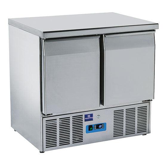 table de préparation réfrigérée avec 2 portes GN 1/1, 0°/+8°C