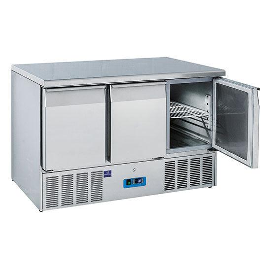 table de préparation réfrigérée avec 3 portes GN 1/1, 0°/+8°C