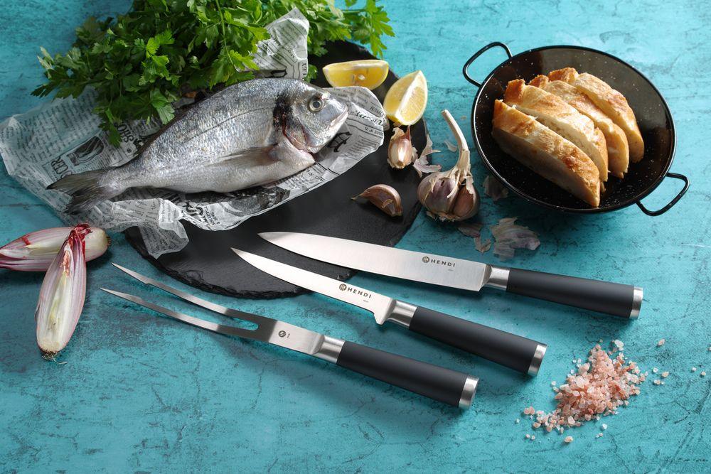 Mallette de couteaux 9 pièces, HENDI, Noir, 445x260x(H)65mm