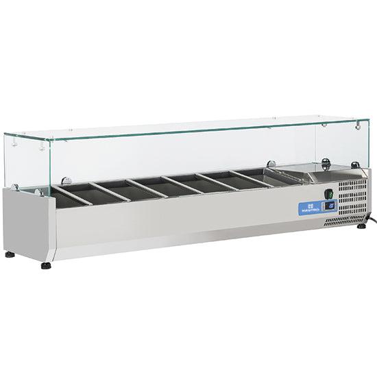 superstructure réfrigérée 7x GN 1/4 h=150 mm, +2°/+8°C