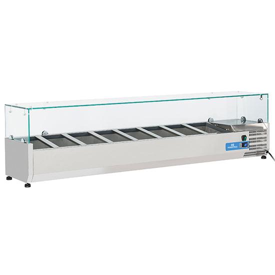 superstructure réfrigérée 8x GN 1/4 h=150 mm, +2°/+8°C