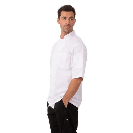 Veste de cuisine mixte blanche Chef Works Montreal Cool Vent L - FRANCE CHR
