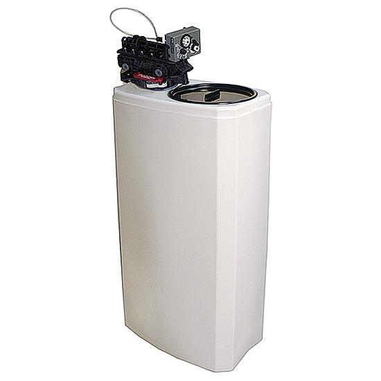 adoucisseur d'eau automatique, capacité 27 litres, 1000 litres/h, réserve de sel 50 kg
