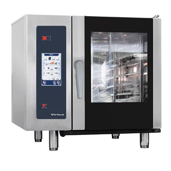 Four mixte électrique à vapeur avec chauffe-eau et système de nettoyage automatique, 6x GN 1/1