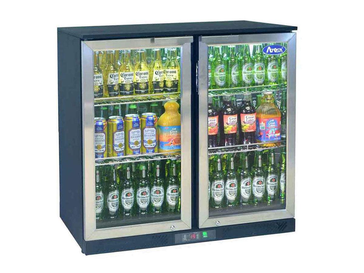 ARRIERE BAR 2 PORTES BATTANTES INOX - ATOSA - FRANCE CHR