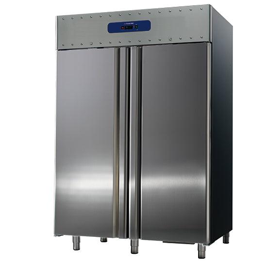 Réfrigérateur 1400 litres en inox, GN 2/1, -2°/+8°C, 85 mm isolation