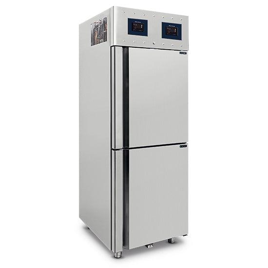 Réfrigérateur 350+350 litres en inox à 2 températures GN 2/1, -2°/+8°C|0°/+5°C - WiFi