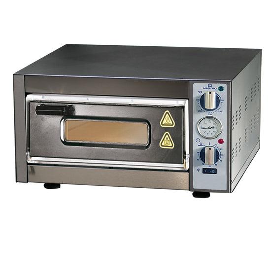 Four à pizza électrique pour 1 pizza ø 400 mm, contrôle mechanique