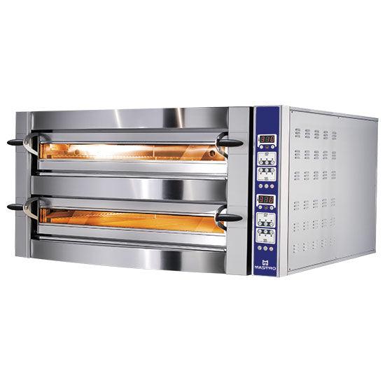 four à pizza électrique pour 9+9 pizzas ø 35 cm, contrôle digital