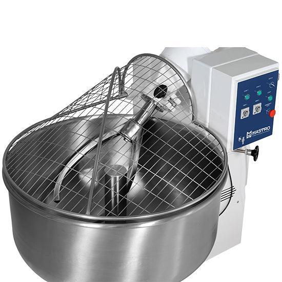 Pétrin à fourche 75 kg pate et 125 litres bol, 2 vitesses avec minuteur