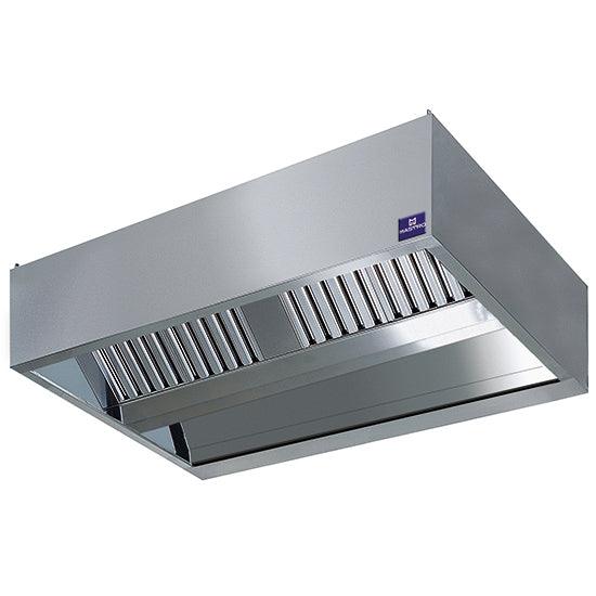 hotte centrale cubique avec éclairage intégré, 3000x2200 mm