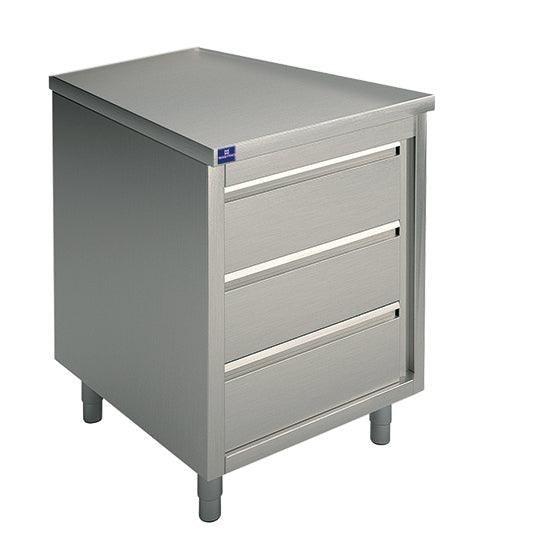 Bloc de 3 tiroirs GN 1/1, 500x700 mm