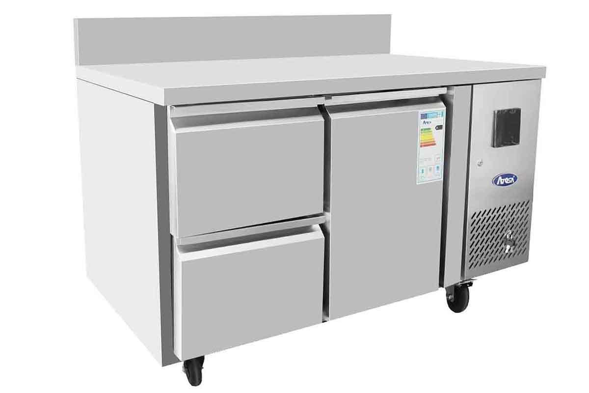 TABLE POSITIVE 1 PORTE 
+ 2 TIROIRS 1/2 - ATOSA - FRANCE CHR