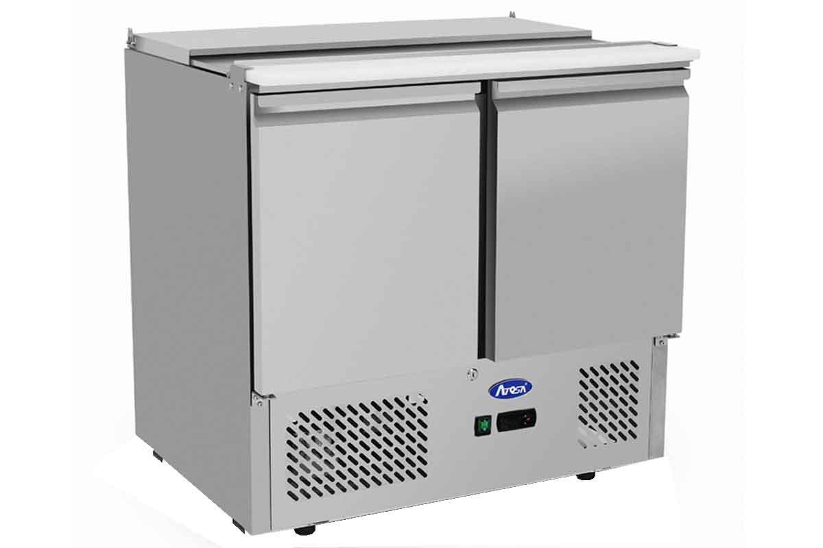 MEUBLE SALADETTE CAPOT INOX 2 PORTES - ATOSA - FRANCE CHR