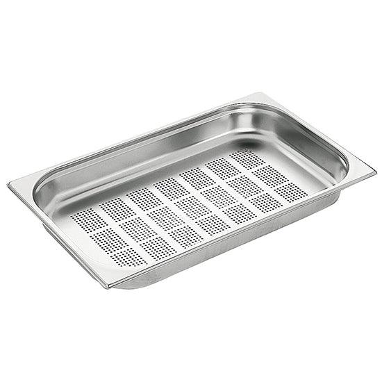 Bac GN perforé en inox, GN 1/1 h=40 mm