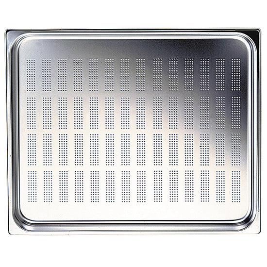 Bac GN perforé en inox, GN 2/3 h=100 mm
