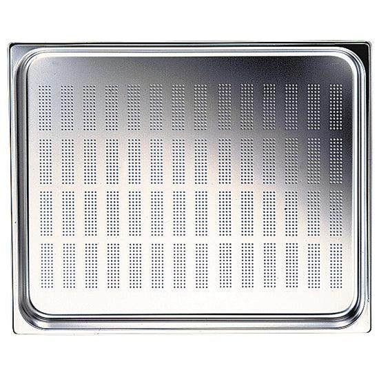 Bac GN perforé en inox, GN 1/2 h=65 mm