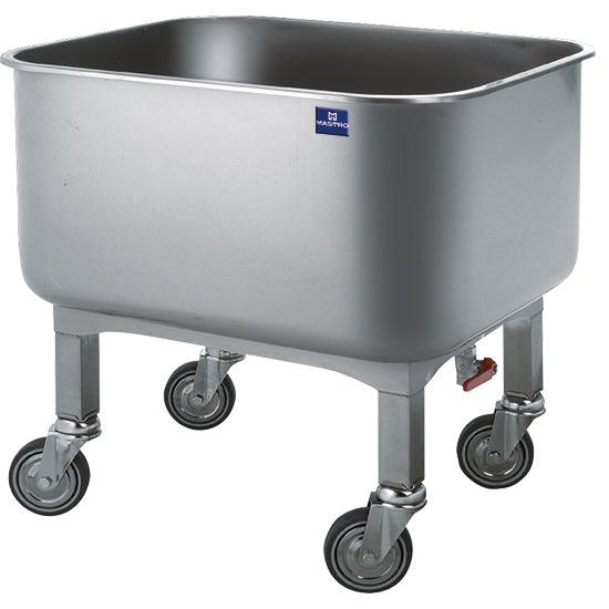 chariot à lavages avec robinet de vidange, 80 litres