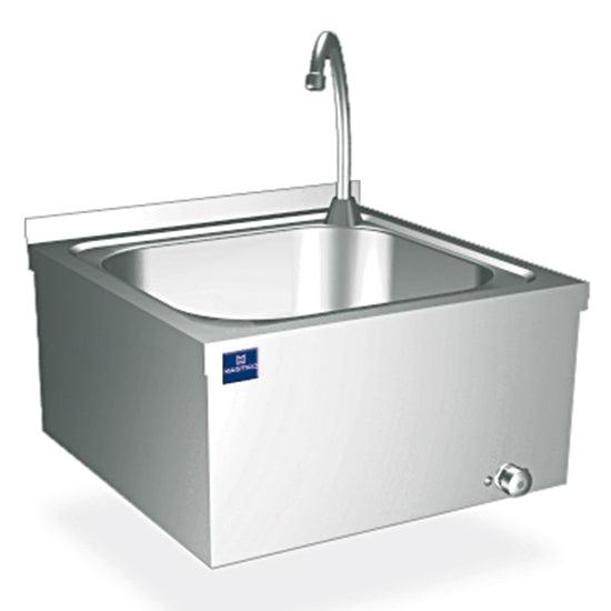 lave-mains mural avec commande à genou