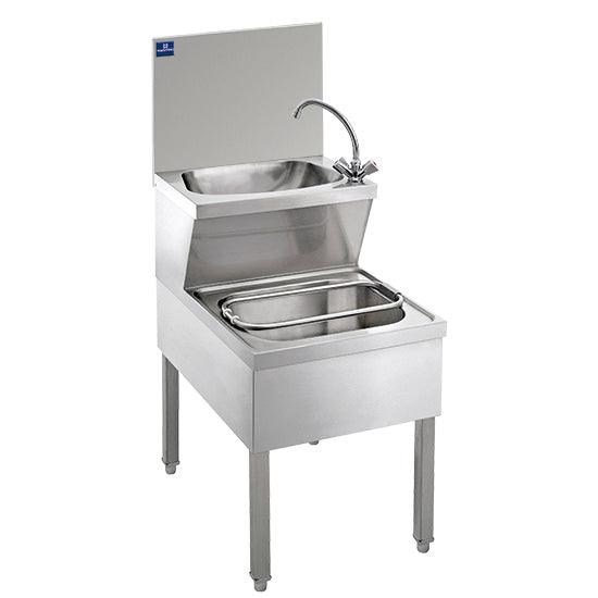 lave-mains combiné, avec vidange, 500x700 mm