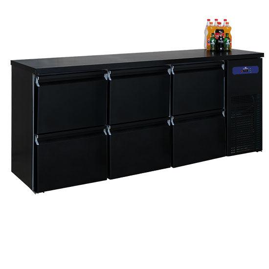 Refroidisseur de bouteilles avec 6 tiroirs, 500 litres, -2°/+8°C