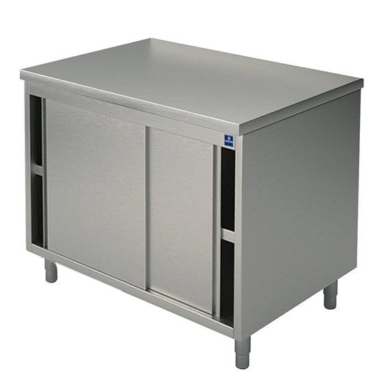 Table armoire basse neutre avec une portes battantes, 800x700 mm