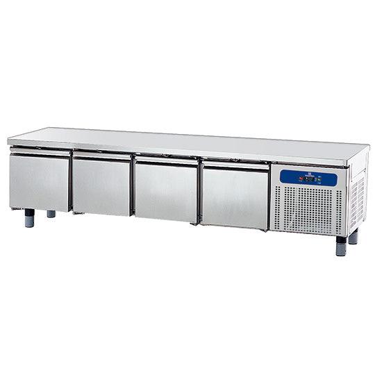 soubassement réfrigéré avec 4 tiroirs 1/1 pour appareils de cuisson, l=2200 mm