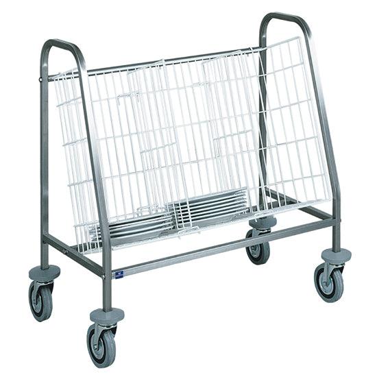 Chariot à transport assiettes, capacité 100 assiettes