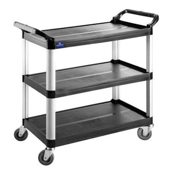 Chariot multiservice en plastique avec 3 niveaux, 520x960 mm