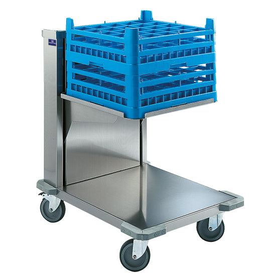 Chariot à transport paniers pour lave-vaisselle 500x500 mm en acier inox