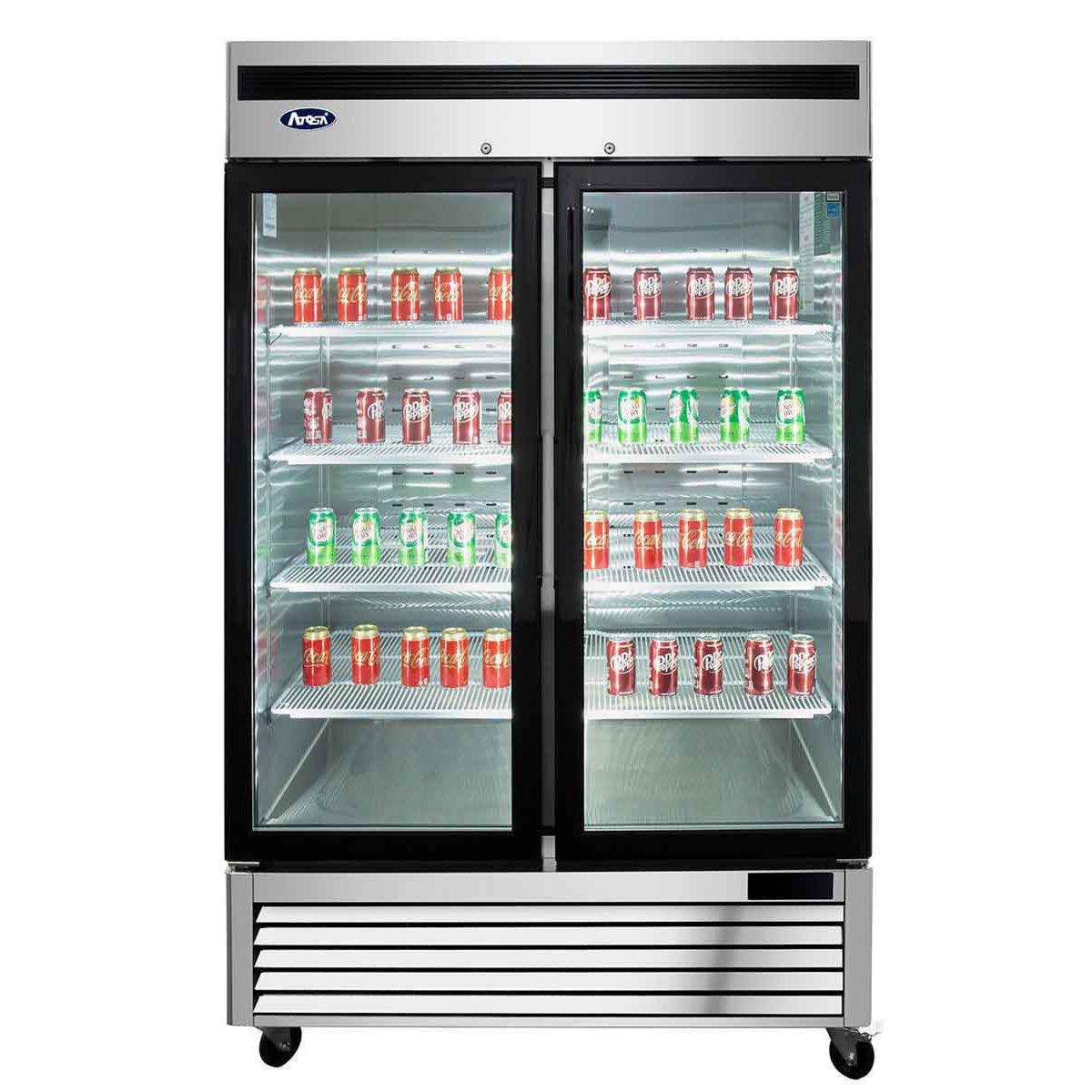 ARMOIRE VITREE POSITIVE 2 PORTES - ATOSA - FRANCE CHR