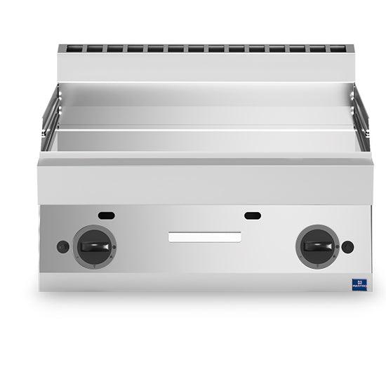 Plaque grillades à gaz de table, plaque chromée lisse