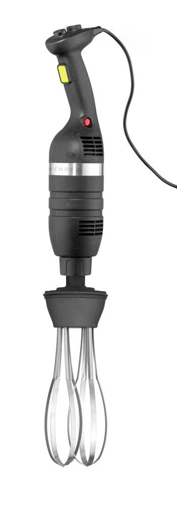Mixeur plongeur vitesse réglable avec fouet et support mural, HENDI, Kitchen Line, Noir, 230V/350W, ø100x816mm