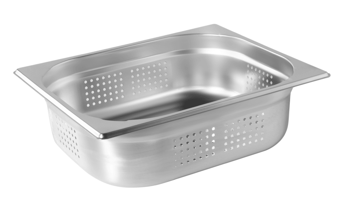 BACS GASTRONORMES PERFORES INOX GN1/2 PROF 200mm - ATOSA - FRANCE CHR