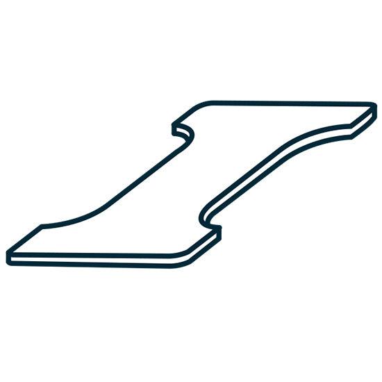 Insert pour plaques électriques carrées