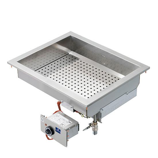 bain-marie électrique intégré, 1 cuve GN 2/1 h=150 mm